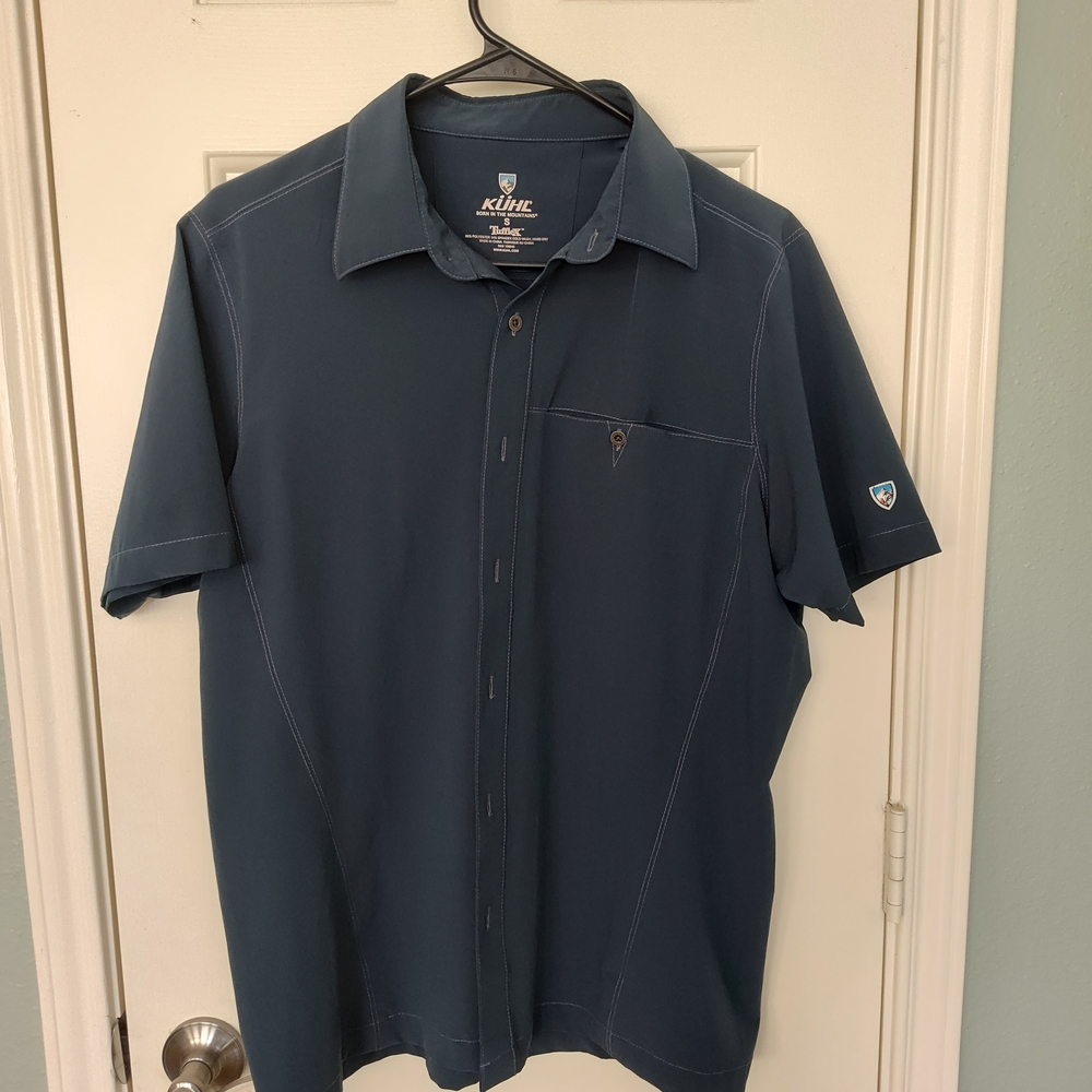 Kuhl Men's Dark Blue Casual Button Down Shirt
